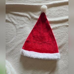 Baby Classic Red Santa Hat with White Faux Fur Trim